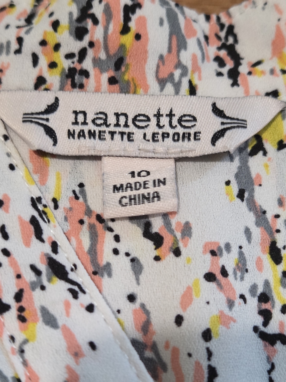 Nanette Lepore Women’s Size 10 Sleeveless Belted Midi Dress Pink Abstract Print - Picture 5 of 7